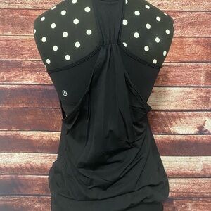 lululemon athletica Black No Limits tank Top. Sz 6